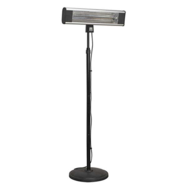 Infrafed Patio Heater | Telescopic Floor Stand | 1800W | Black | Sealey