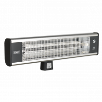 Infrared Outdoor Heater | Wall Mounting | 1800W | Black | Sealey
