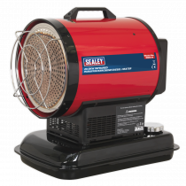 Infrared Multi-Fuel Heater | Heated Area 396m³ | 20.5kW | No Trolley | Black & Red | Sealey