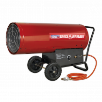 Large Propane Heater | Heated Area 2,038m³ | 61.5-117kW | Black & Red | Space Warmer®