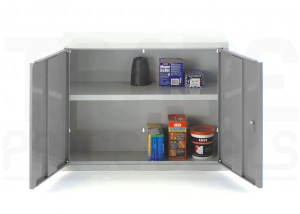 Wall Cabinet | 1000mm Wide | 2 Doors | Grey | Redditek
