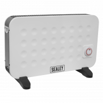 Convector Heater | Two Heat Settings | Turbo & Timer | White | Sealey