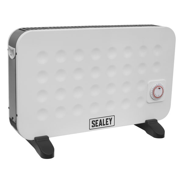Convector Heater | Two Heat Settings | Turbo & Timer | White | Sealey