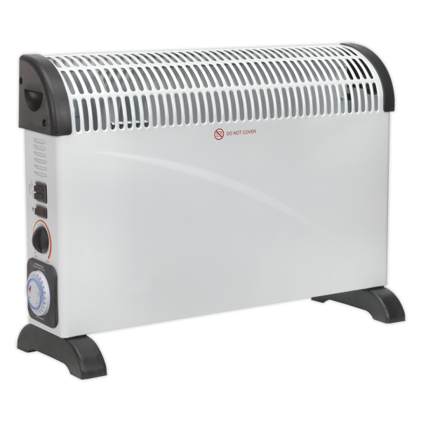 Convector Heater | Turbo Fan | Timer | White | Sealey
