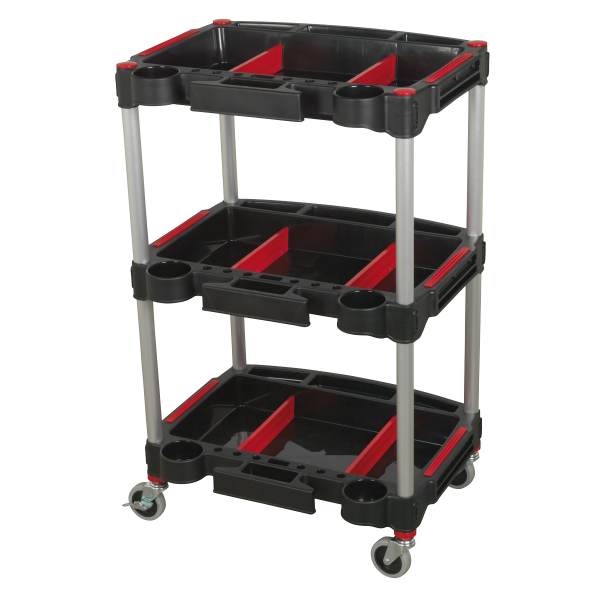 Workshop Trolley | 3 Shelves | 895h x 570w x 455d mm | Sealey