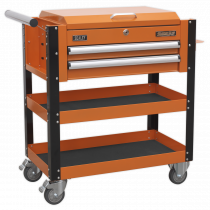 Heavy Duty Tool & Parts Trolley | 900h x 925w x 440d mm | Orange | Sealey