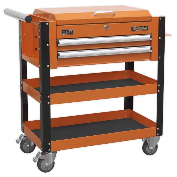 Heavy Duty Tool & Parts Trolley | 900h x 925w x 440d mm | Orange | Sealey