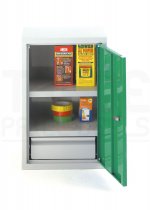 Wall Cabinet | 500mm Wide | Single Door | 1 Drawer | Green | Redditek