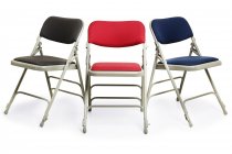 Comfort Folding Chair | Padded Seat & Back | Burgundy | Mogo