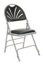 Comfort Plus Folding Chair | Padded Seat | Black Vinyl | Mogo