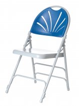 Prima Plus Folding Chair | Steel Seat | Blue | Mogo