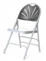 Prima Plus Folding Chair | Steel Seat | Charcoal | Mogo