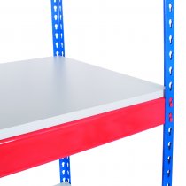 Heavy Duty Racking | 3660h x 2440w x 762d mm | MFC Shelves | 400kg Max Weight per Shelf | 4 Levels | Blue & Orange | TradeMax UHD