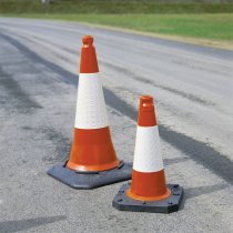 TRAFFIC-LINE Traffic Cone | 500h mm | TC1 Model | 2 Piece Cone With Recycled Base