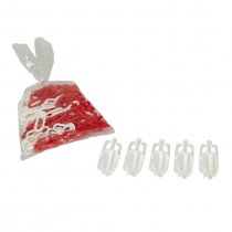 Chain Hooks & Chain Kit | 5 x Chain Hooks and 10m Red/White Chain | For Traffic Cones