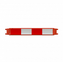TRAFFIC-LINE Barrier Board System | 1 x 1250mm Barrier Plank | HDPE | Orange/Red/White