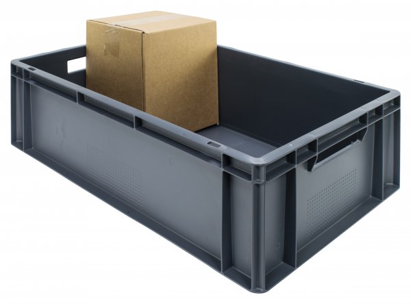 Euro Containers | 200h x 400w x 600d mm | 40 Litre | Grey | Pack of 2 | Topstore