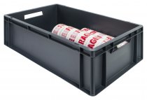 Euro Containers | 200h x 400w x 600d mm | 40 Litre | Grey | Pack of 2 | Topstore