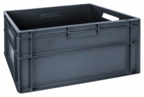 Euro Containers | 270h x 400w x 600d mm | 52 Litre | Grey | Pack of 2 | Topstore