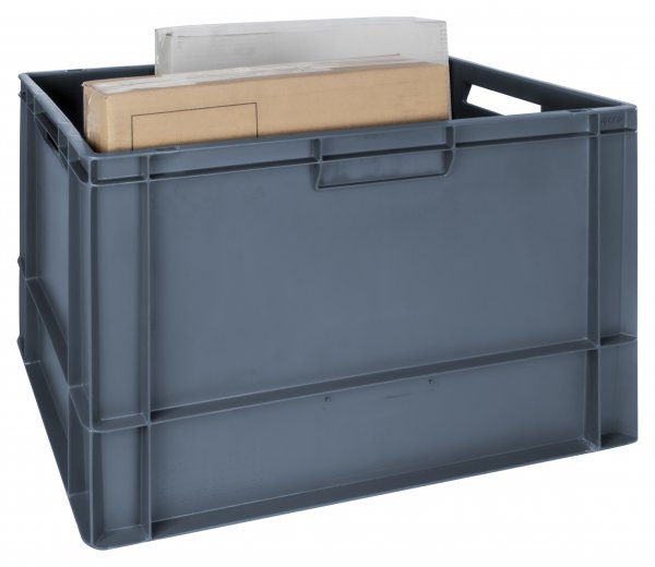 Euro Containers | 400h x 400w x 600d mm | 76 Litre | Grey | Pack of 2 | Topstore