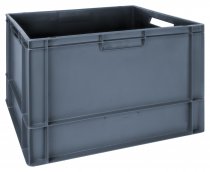Euro Containers | 400h x 400w x 600d mm | 76 Litre | Grey | Pack of 2 | Topstore