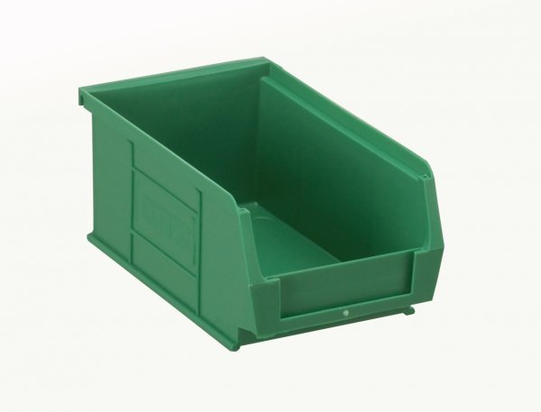 Plastic Parts Bins | 75h x 100w x 165d mm | 1.27 Litre | Green | Pack of 20 | Topstore