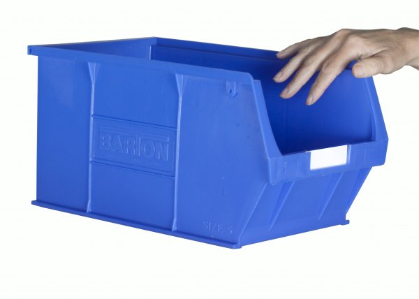 Plastic Parts Bins | 182h x 205w x 350d mm | 12.8 Litre | Blue | Pack of 10 | Topstore
