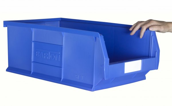 Plastic Parts Bins | 200h x 310w x 520d mm | 31.4 Litre | Blue | Pack of 5 | Topstore