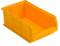 Plastic Parts Bins | 200h x 310w x 520d mm | 31.4 Litre | Yellow | Pack of 5 | Topstore