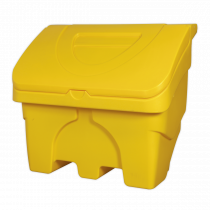 Grit & Salt Storage Bin | 200 Litre | Yellow | Sealey