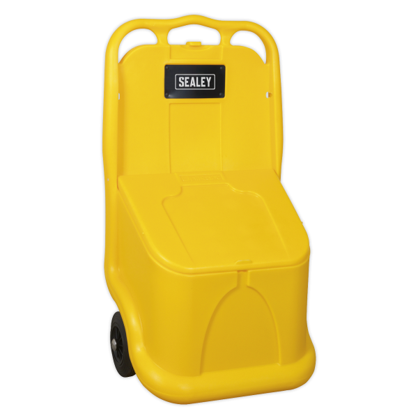 Mobile Grit & Salt Storage Cart | 75 Litre | Yellow | Sealey