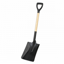 Carbon Steel Shovel | 710mm Hardwood Handle | Sealey