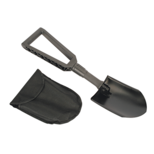 Folding Shovel | Nylon Handle | Carbon Steel Head | Sealey