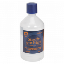 Eye & Wound Wash Solution | 500ml Sterile Solution | Sealey