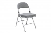 Comfort Deluxe Folding Chairs | Bundle of 18 | Charcoal | With Trolley | Mogo