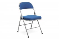 Comfort Deluxe Folding Chairs | Bundle of 30 | Blue | With Trolley | Mogo