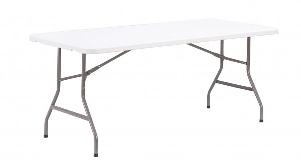 Basic Plastic Folding Table | 1830 x 760mm | 6ft x 2ft 6" | White | Mogo