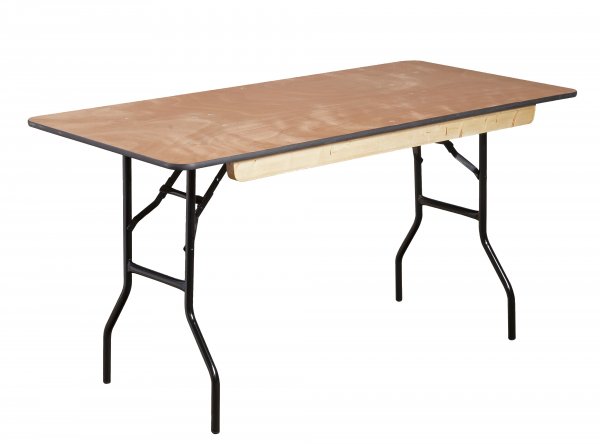 Folding Trestle Table | Rectangular | 1220mm x 760mm | 4ft x 2ft 6" | Wood | Mogo