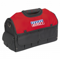 Heavy Duty Tool Bag | 350h x 485w x 250d mm | Black & Red | Sealey