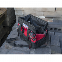 Tool Storage Bag | Rubber Base | 255h x 305w x 185d mm | Black & Red | Sealey