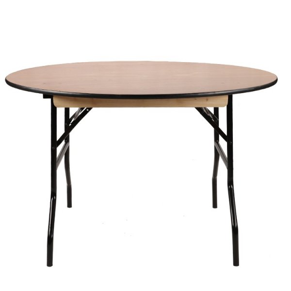 Folding Trestle Table | Round | 1220mm | 4ft | Wood | Mogo