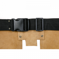 Leather Tool Belt | Double Pouch | 200h x 500w x 70d mm | Black & Red | Sealey