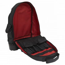 Heavy Duty Tool Backpack | Plastic Base | 480h x 390w x 200d mm | Black & Red | Sealey