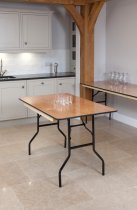 Folding Trestle Table | Rectangular | 1530mm x 760mm | 5ft x 2ft 6" | Wood | Mogo