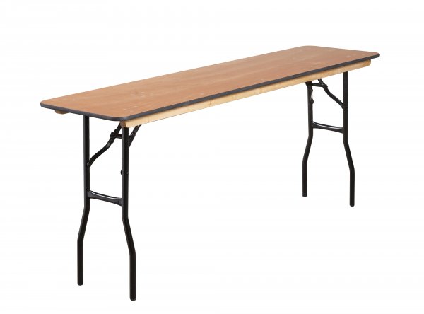 Folding Trestle Table | Rectangular | 1830mm x 460mm | 6ft x 1ft 6" | Wood | Mogo
