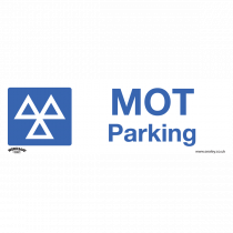 Safety Sign | MOT Parking | Rigid Plastic | Single | Sealey