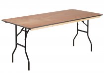 Folding Trestle Table | Rectangular | 1830mm x 920mm | 6ft x 3ft | Wood | Mogo