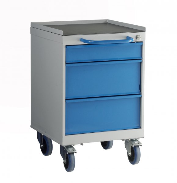 Mobile Drawer Cabinet | 3 Drawers | 780 x 500 x 615mm | Lipped Tool Tray | Redditek