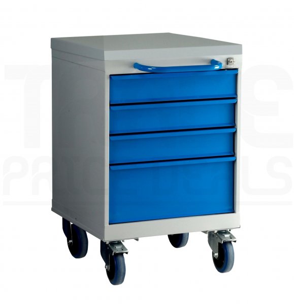 Mobile Drawer Cabinet | 4 Drawers | 780 x 500 x 615mm | Laminate Top | Redditek