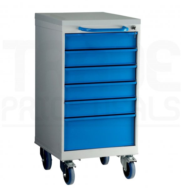 Mobile Drawer Cabinet | 6 Drawers | 980 x 500 x 615mm | Laminate Top | Redditek